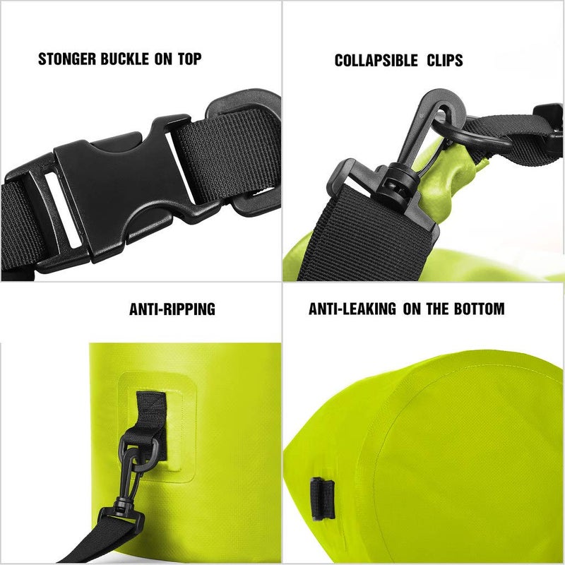 Unigear Dry Bag Waterproof, Floating and Lightweight Bags for Kayaking, Boating, Fishing, Swimming and Camping with Waterproof Phone Case (Yellow, 2L) - Image 5